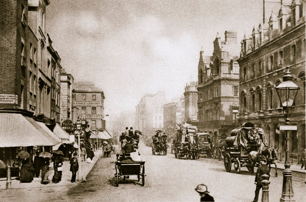 Detail of A crossing in Oxford Street by Anonymous