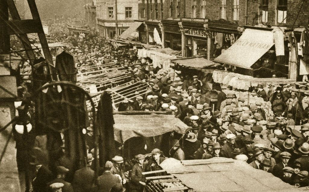 Detail of Petticoat Lane Market on Middlesex Street by Anonymous