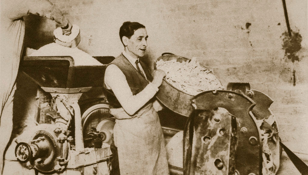 Detail of Jewish bakery preparing unleavened bread for Passover by Anonymous