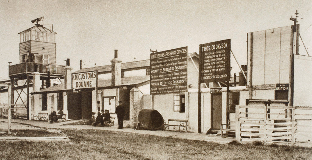 Detail of The Customs Office at London Airport by Anonymous