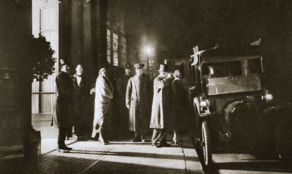 Detail of Members at the entrance of Murray's Club by Anonymous