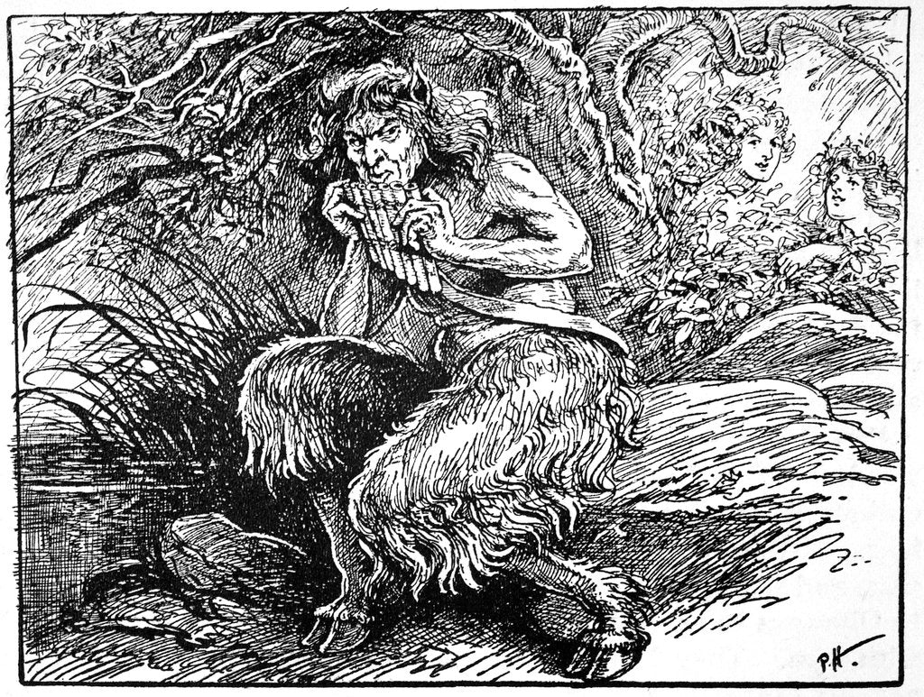 Detail of Pan, from 'The Book of Myths' by Amy Cruse by Anonymous