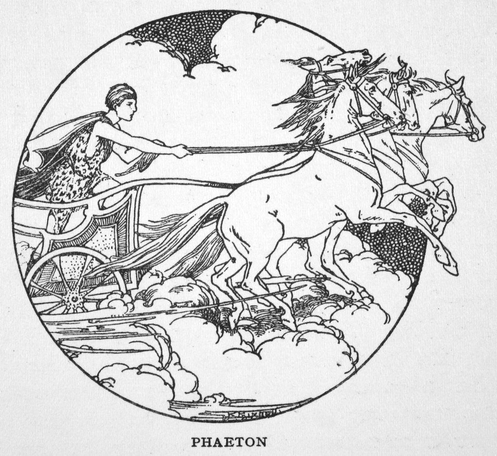 Detail of Phaeton by Anonymous