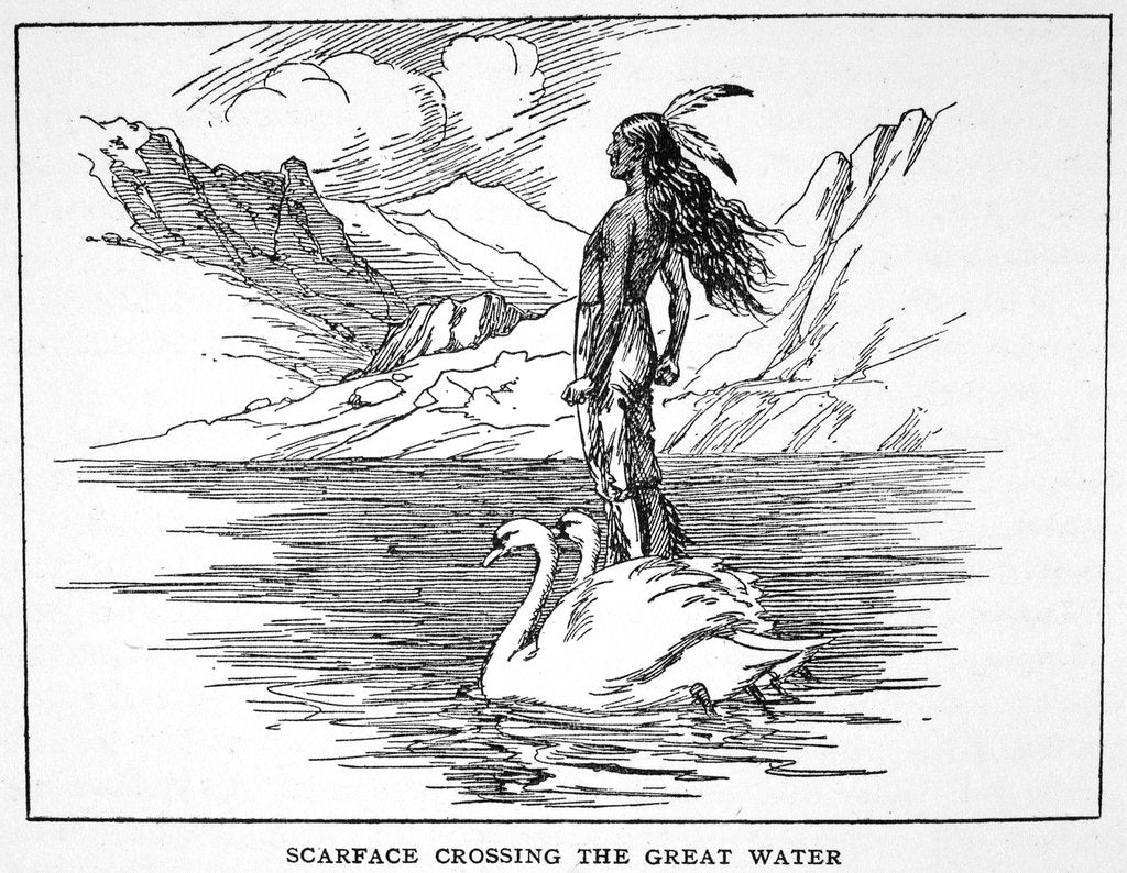 Detail of Scarface Crossing the Great Water by Anonymous