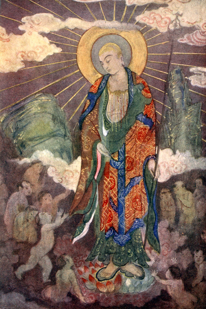 Detail of Jizo, the children's god by Evelyn Paul