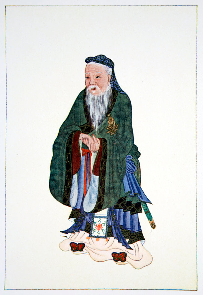 Detail of Confucius by Anonymous