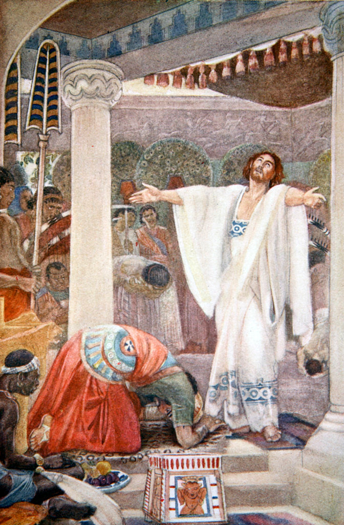 Detail of Daniel interprets the dream of Nebuchadnezzar by Evelyn Paul