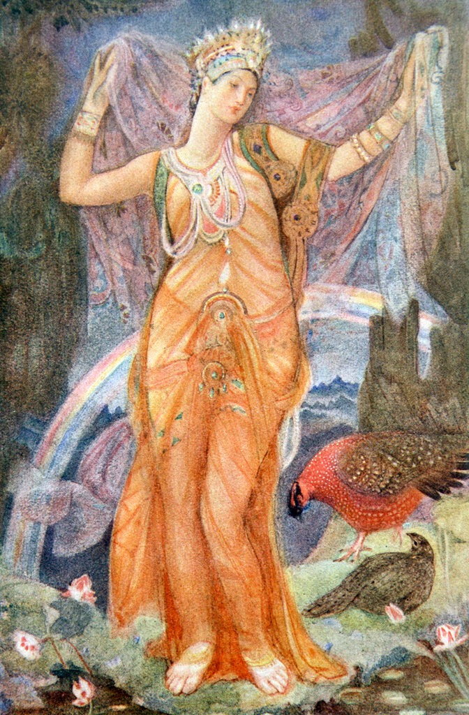 Detail of The Mother Goddess Ishtar by Evelyn Paul