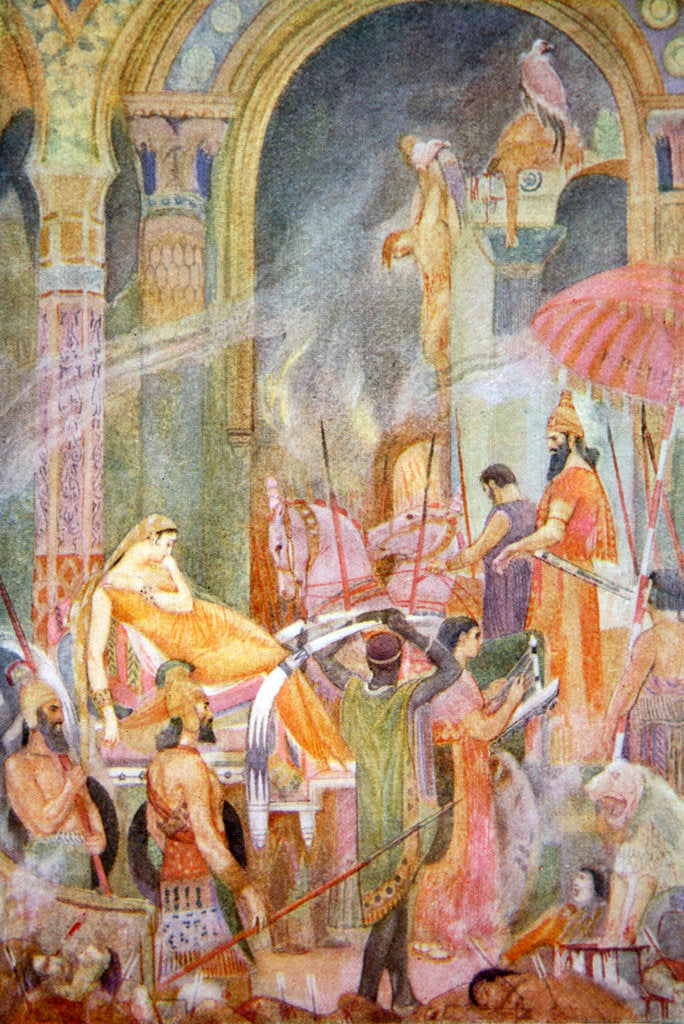 Detail of Capture of Sarrapanu by Tiglath-Pileser II by Evelyn Paul