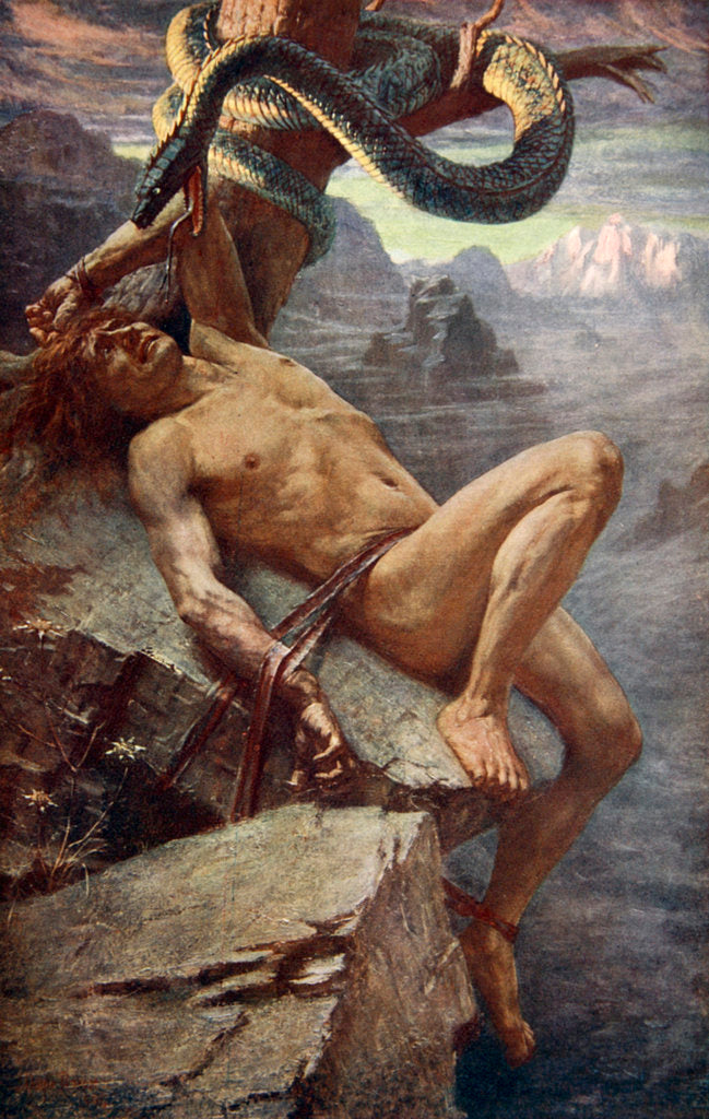 Detail of Punishment of Loke by James Doyle Penrose