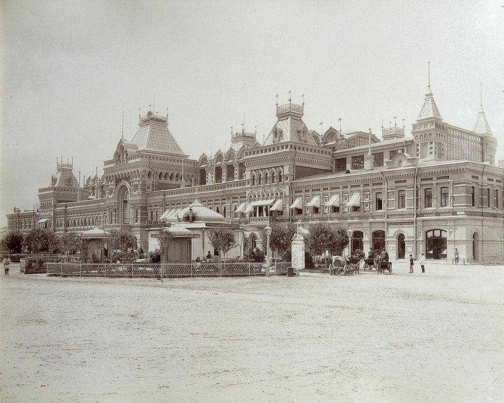 Detail of Main fair building, the All-Russia Exhibition, Nizhny Novgorod, Russia, 1896. by Maxim Dmitriev