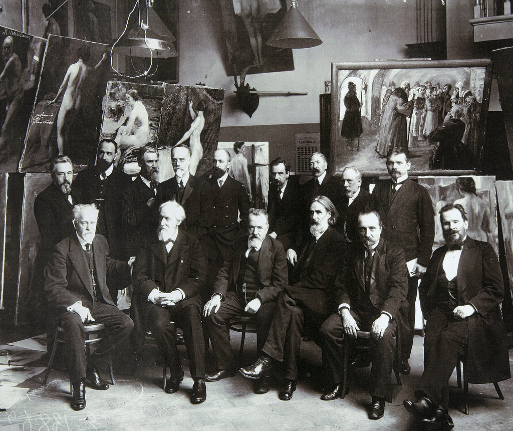 Detail of Professors of the Russian Academy of Arts, 1913 by Unknown