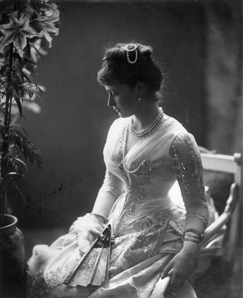 Detail of Grand Duchess Elizabeth Fyodorovna of Russia, late 18th or early 19th century by Unknown