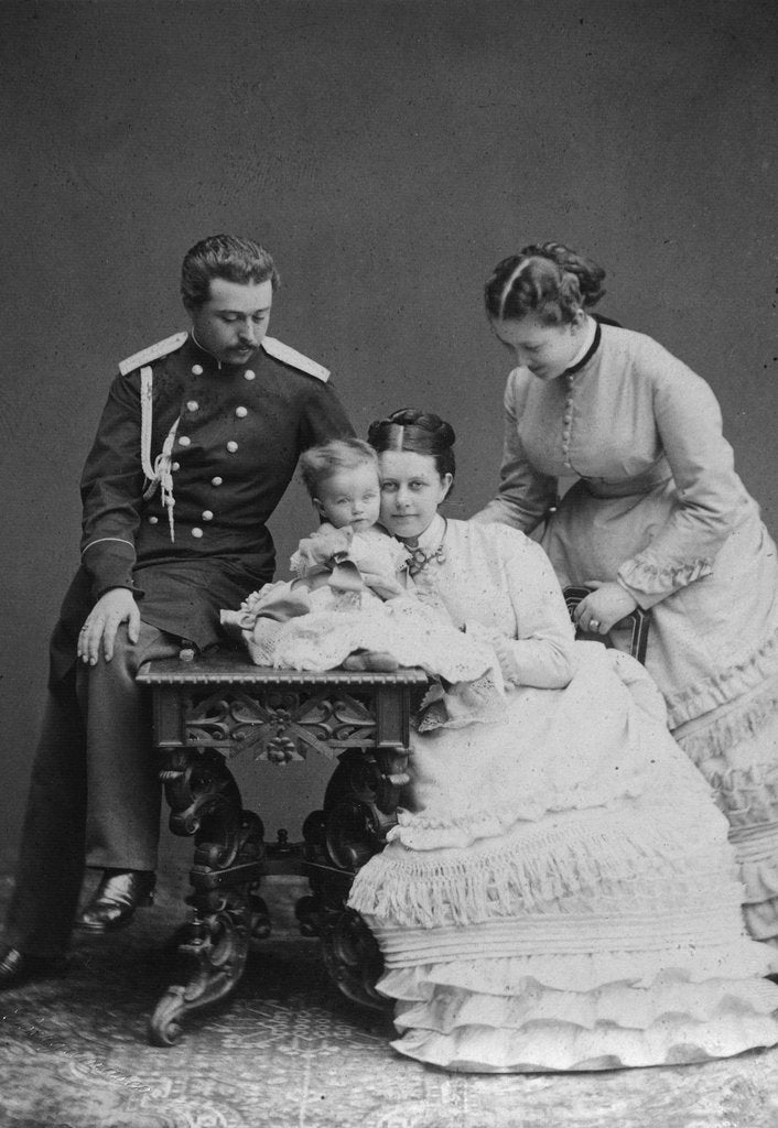 Detail of Count Sergei Sheremetev and Countess Ekaterina Sheremeteva and family, 1870s by Unknown