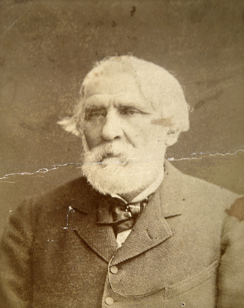 Detail of Ivan Turgenev, Russian author, 1870 by Konstantin Schapiro