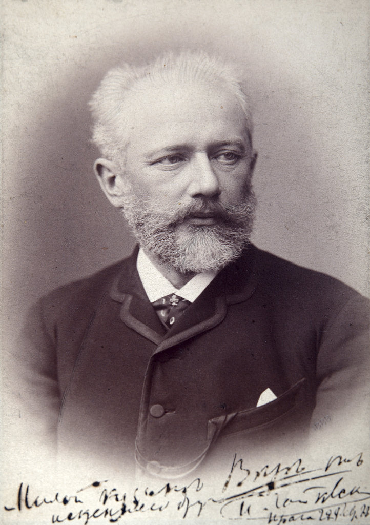 Detail of Peter Tchaikovsky, Russian composer, 1888 by Unknown