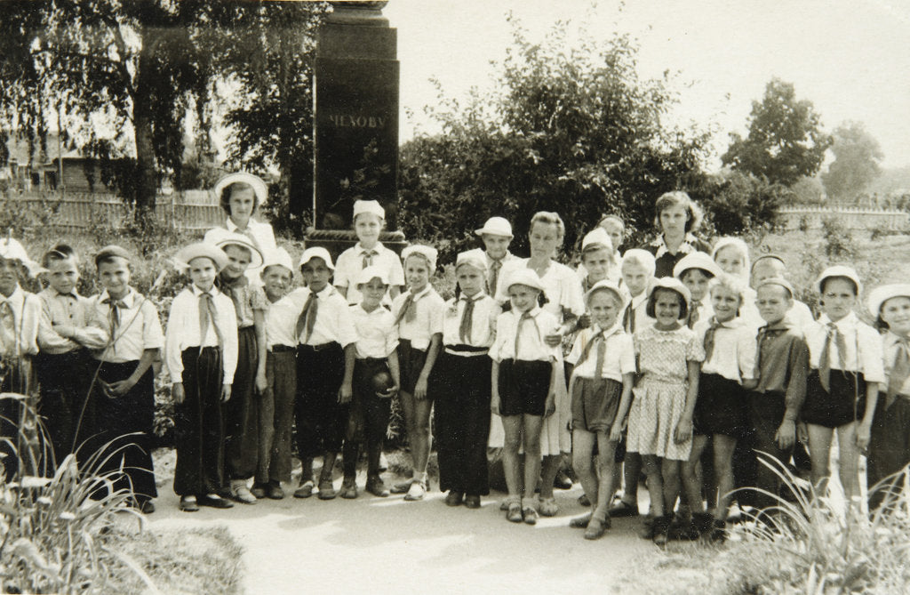 Detail of A Young Pioneers unit in Yalta, Crimea, USSR, 1950s by Unknown