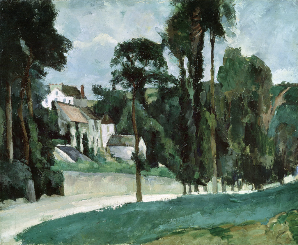 Detail of The Road at Pontoise, 1875 by Paul Cezanne