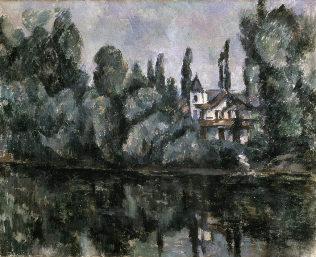 Detail of The Banks of the Marne (Villa on the Bank of a River), 1888 by Paul Cezanne