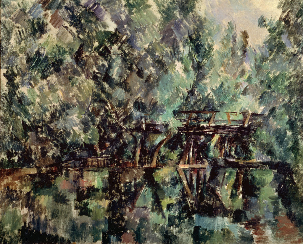 Detail of A Bridge over a Pond, c1898. by Paul Cezanne