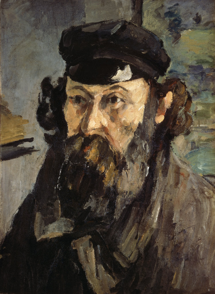 Detail of Self-portrait with a Casquette, 1872-1873. by Paul Cezanne