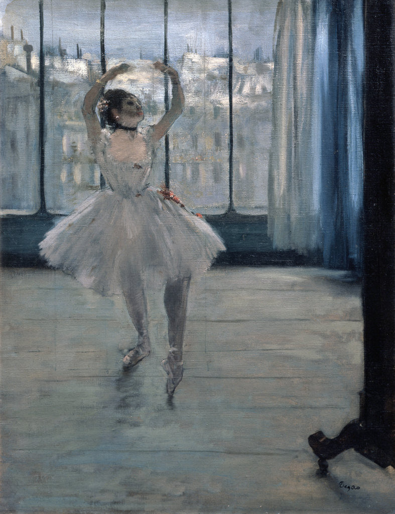 Detail of Dancer at the Photographer by Edgar Degas
