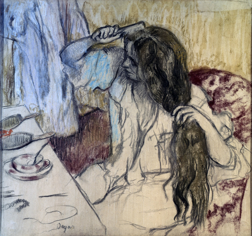 Detail of Woman at her Toilette by Edgar Degas