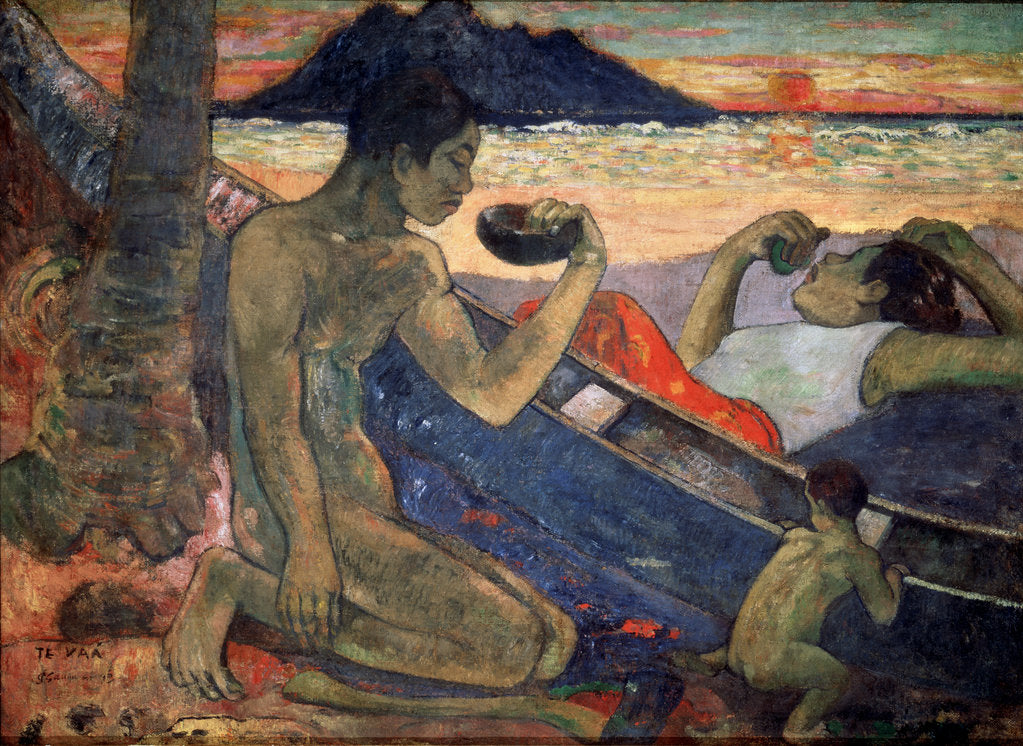 Detail of Te Vaa (The Canoe), 1896 by Paul Gauguin