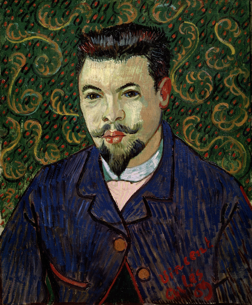 Detail of Portrait of Doctor Felix Rey by Vincent Van Gogh