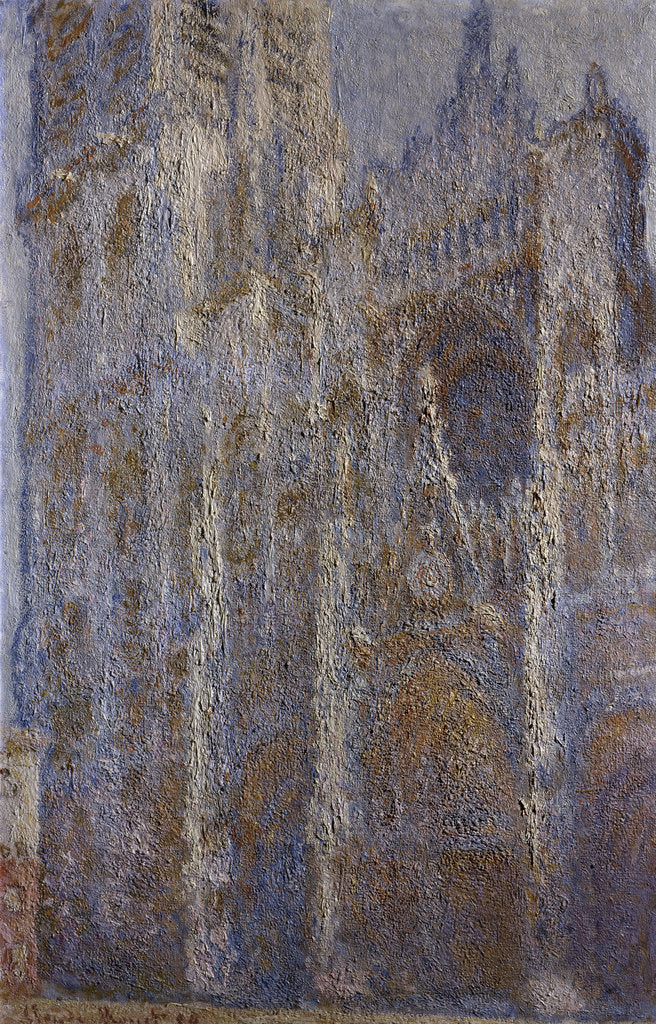 Detail of Rouen Cathedral, Noon (Le Portal et la Tour DAlbane), 1893-1894. by Claude Monet