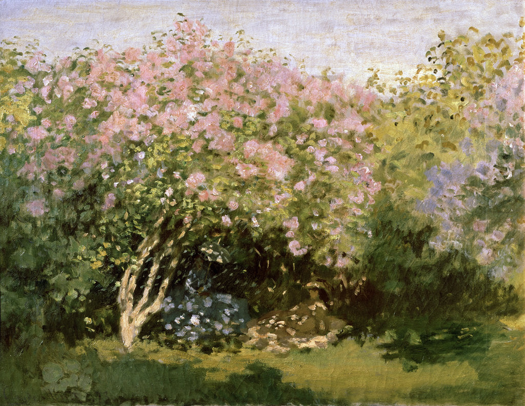 Detail of Lilac in the Sun, 1872-1873. by Claude Monet