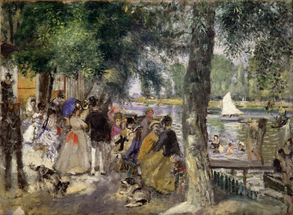 Detail of Bathing on the Seine (La GrenouillÃ©re) by Pierre-Auguste Renoir