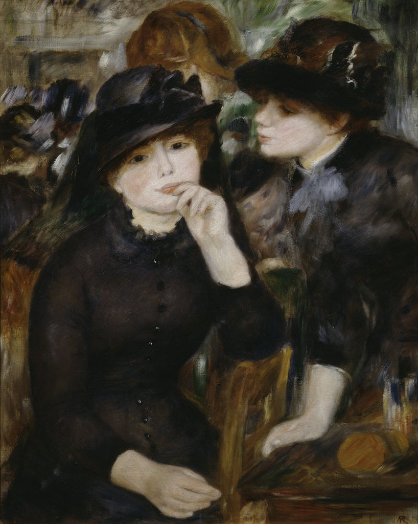 Detail of Two Girls in Black by Pierre-Auguste Renoir