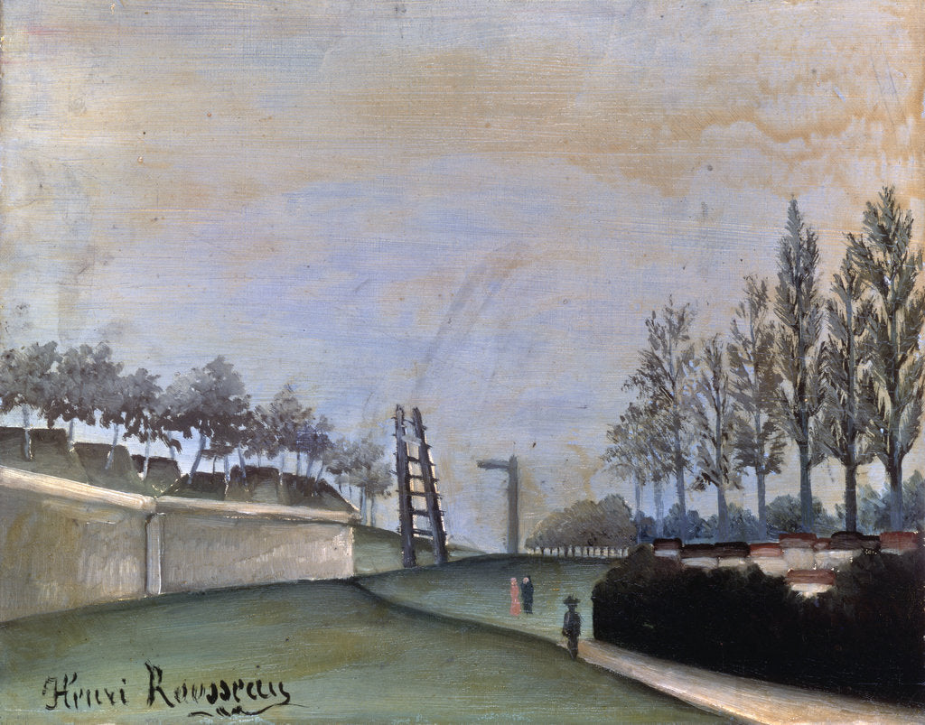 Detail of View of Vanves, 1909. by Henri Rousseau