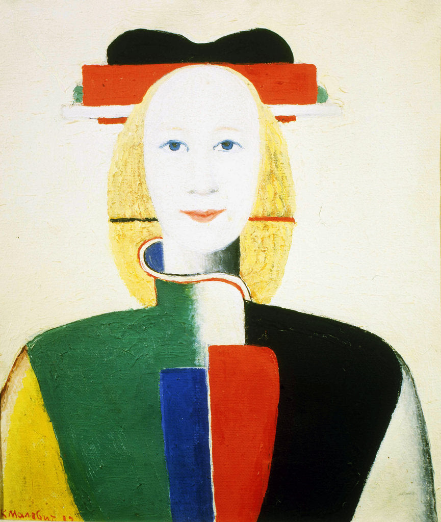 Detail of A Girl with a Comb, 1932-1933 by Kazimir Malevich