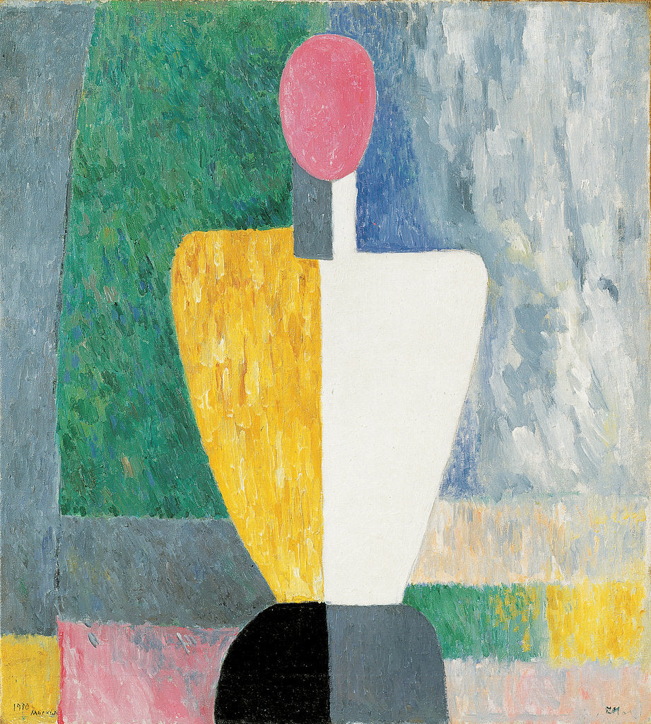 Detail of Torso (Figure with Pink Face), 1928-1932. by Kazimir Malevich