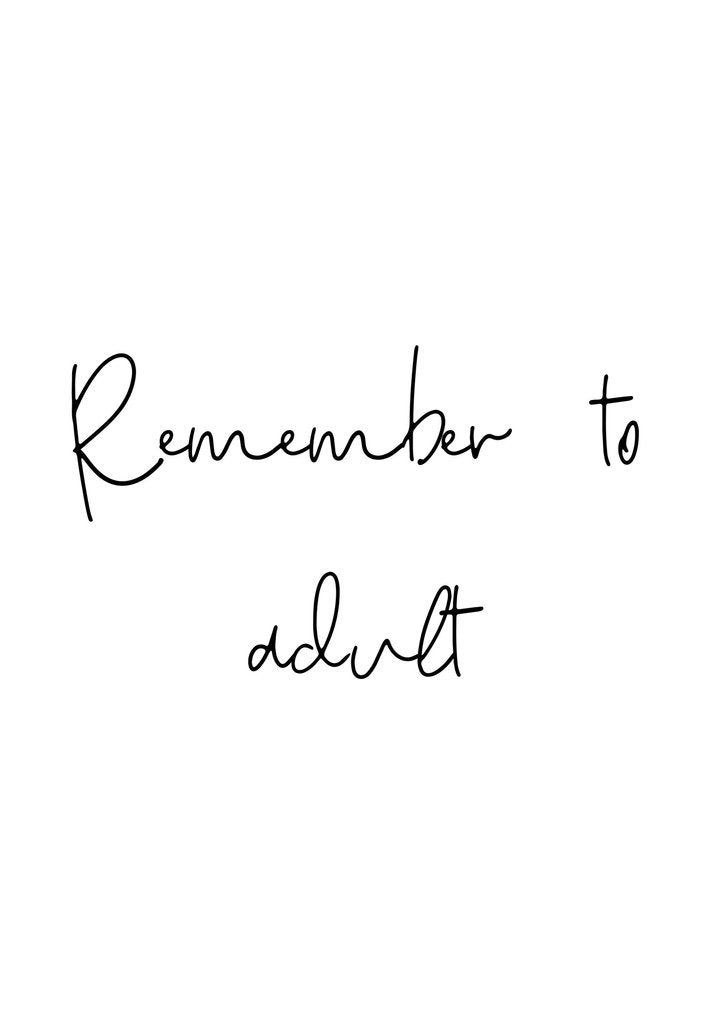 Detail of Remember to adult by Joumari