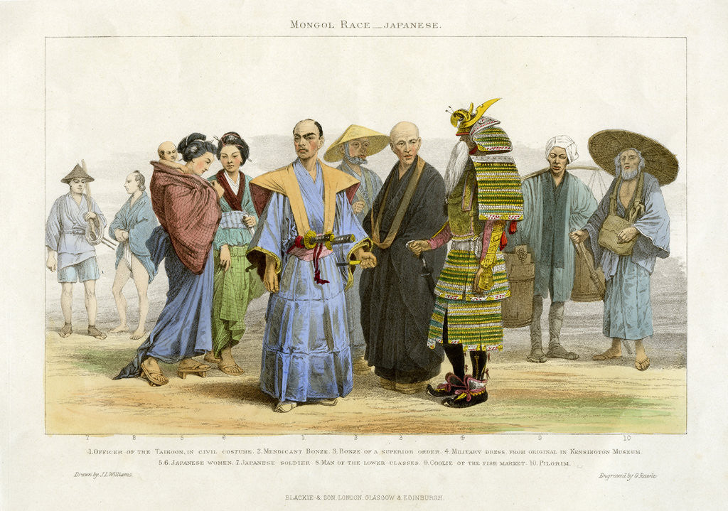 Detail of Mongol Race - Japanese by G Rawle