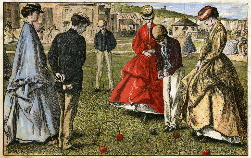 Detail of Croquet by Anonymous