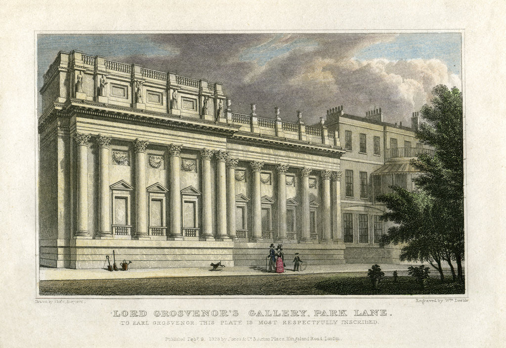Detail of Lord Grosvenor's Gallery, Park Lane, London by William Deeble