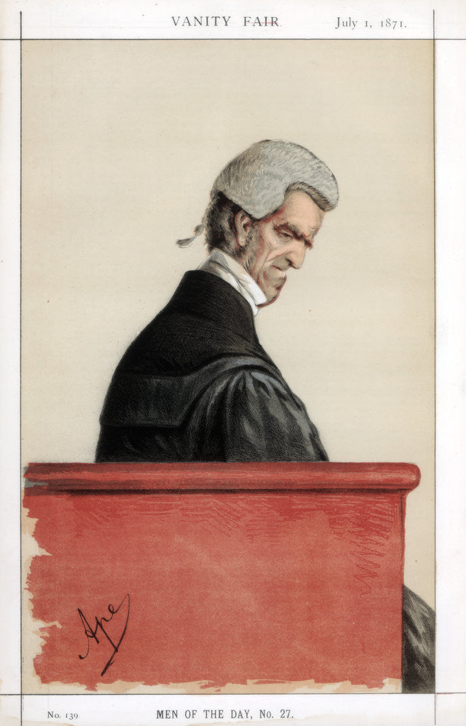 Detail of Sir John George Shaw-Lefevre, British barrister, politician and civil servant by Carlo Pellegrini