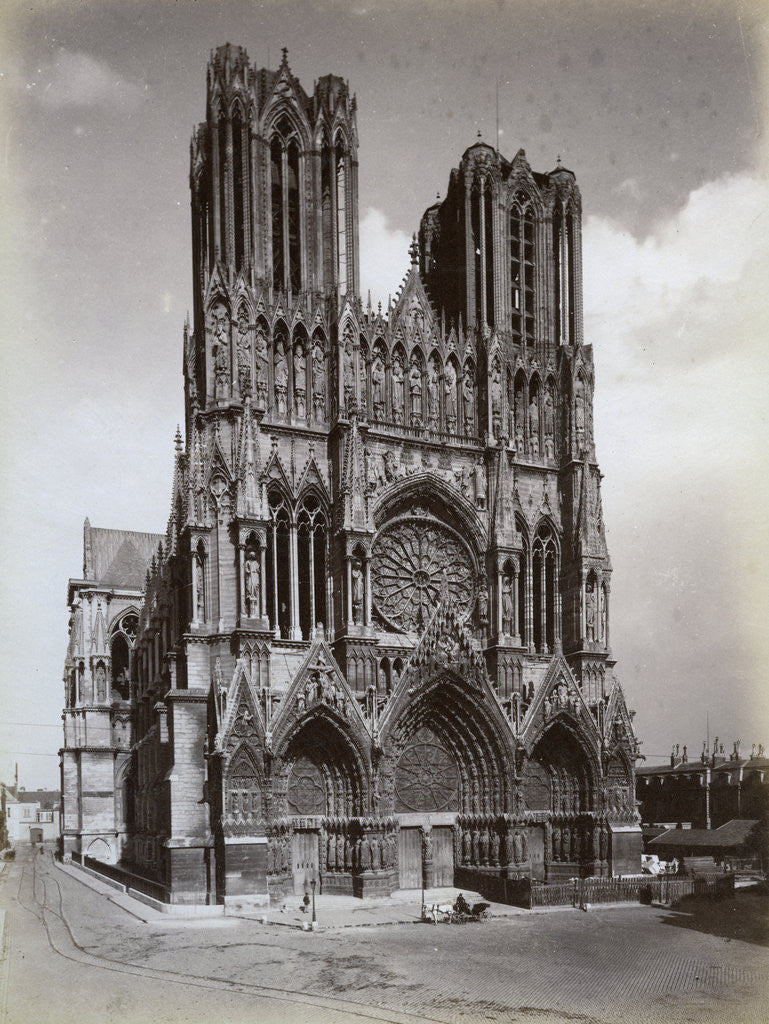 Detail of Cathedral of Notre-Dame, Reims, France by Anonymous