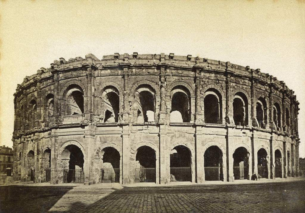 Detail of Roman amphitheatre, Nimes, France by Anonymous