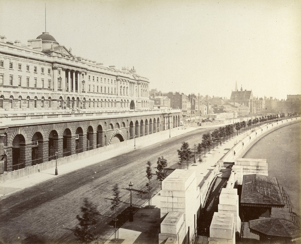 Detail of Victoria Embankment, showing Somerset House, London by Anonymous