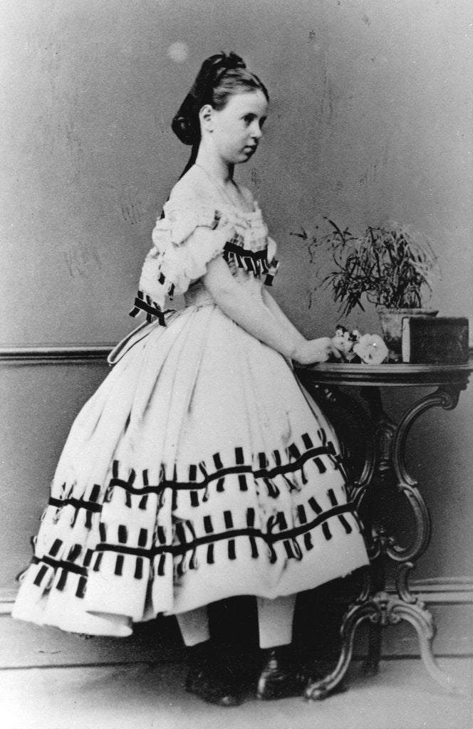 Detail of Grand Duchess Maria Alexandrovna of Russia, c1861-c1864 by Unknown
