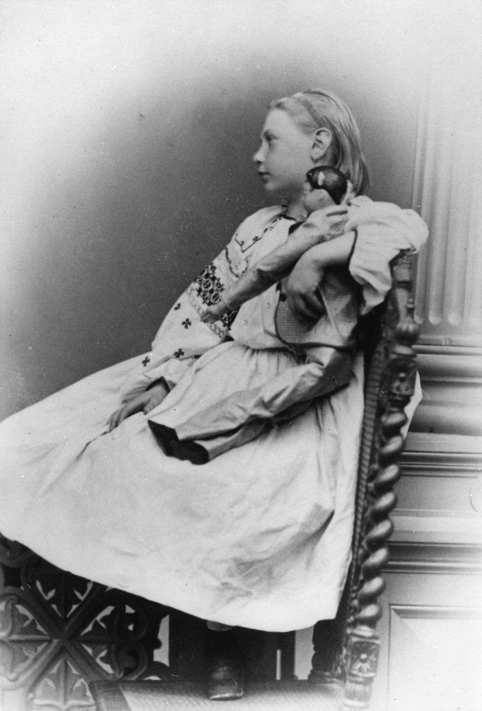 Detail of Grand Duchess Vera Constantinovna of Russia, c1861-c1865(?) by Unknown