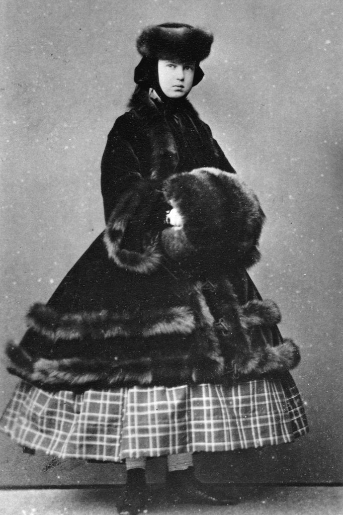 Detail of Grand Duchess Maria Alexandrovna of Russia, c1861-c1865 by Unknown