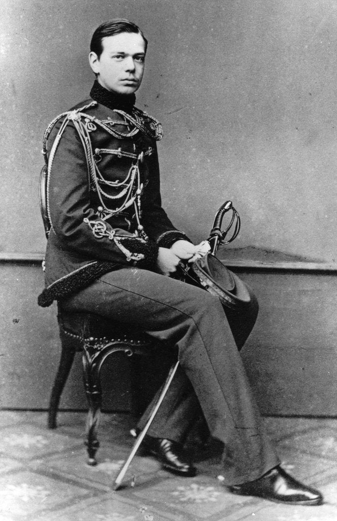 Detail of Grand Duke Alexander Alexandrovich of Russia, c1860-c1862 by Unknown