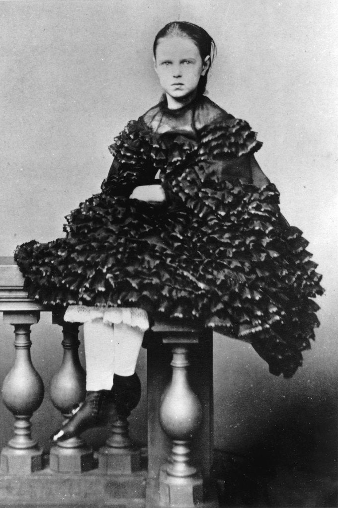 Detail of Grand Duchess Maria Alexandrovna of Russia, c1860-c1862 by Unknown