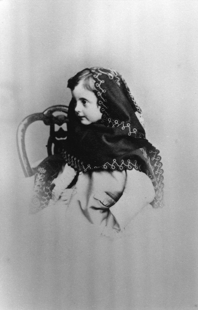 Detail of Grand Duchess Anastasia Mikhailovna of Russia, 1865 by Unknown